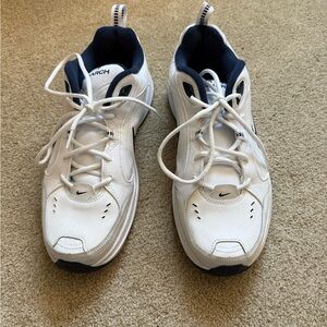 Nike Men's White and Navy Athletic Shoes